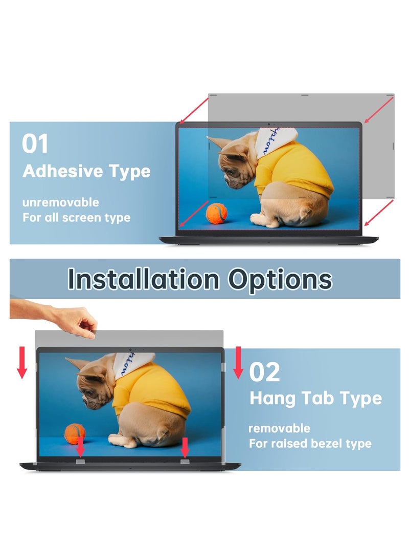 14 inch Laptop Privacy Screen Protector, Removable Anti Blue Light & Anti Glare Screen Filter Compatible with 14" Lenovo/HP Envy/Dell/Acer/Asus/Thinkpad with 16:9 Aspect Ratio  - Image 5