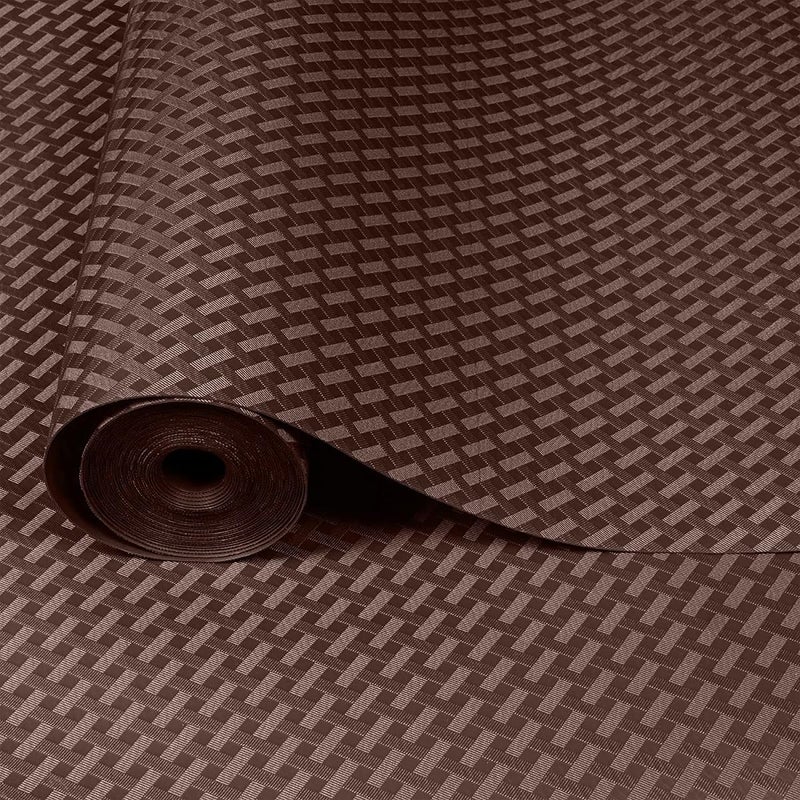 ElastPro EVA Food Grade Washable Anti Slip Mat/Sheet for Fridge, Shelf Liner, Table, Kitchen Drawer mat (CoffeeBrown Crossed Stripe, 10 Meter) - Image 5