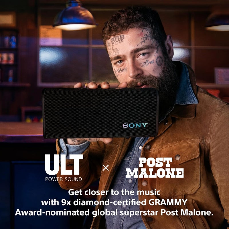 Sony ULT Field 3 Wireless Portable Bluetooth Speaker, IP67 Waterproof, Dustproof, Rustproof, and Shockproof with Enhanced Bass, 24 Hour Battery and Shoulder Strap (SRSULT30W), Off White - Image 2