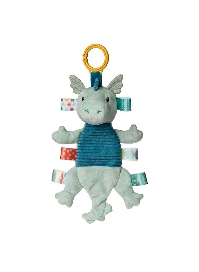 Taggies Activity Toy with Crinkle Paper and Sensory Tags, 9-Inches, Drax Dragon