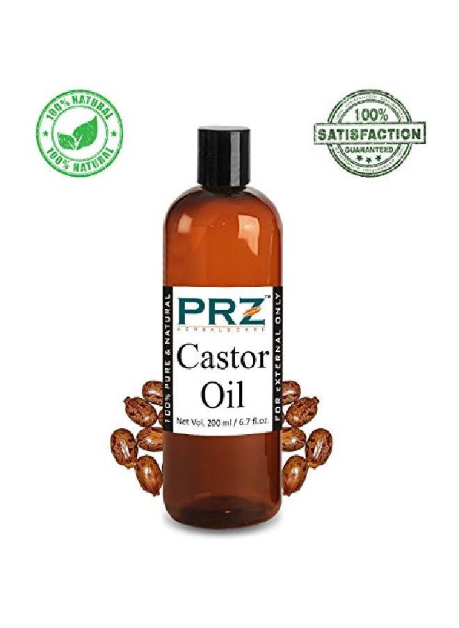 PRZ Combo of Cold Pressed Castor Oil & Coconut Oil 100% Pure & l Oil for Hair Skin and Body Massage (200ML Each)  - Image 3