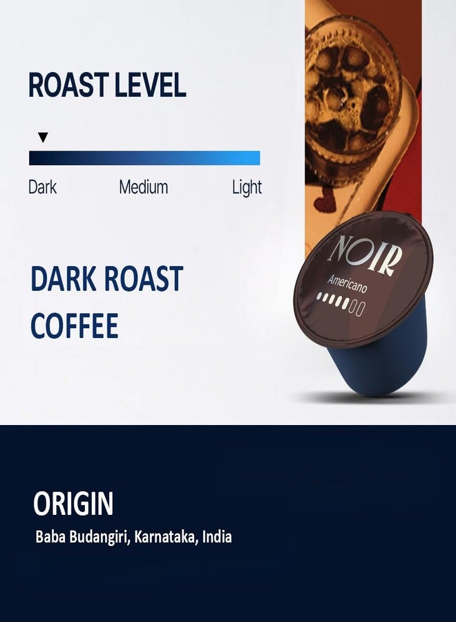 Noir Dark Roast Arabica Coffee Pods – Baba Budangiri Origin, 100% Arabica, Washed Process, Rich Notes of Dark Chocolate, Hazelnut & Figs (Pack of 10) - Image 4