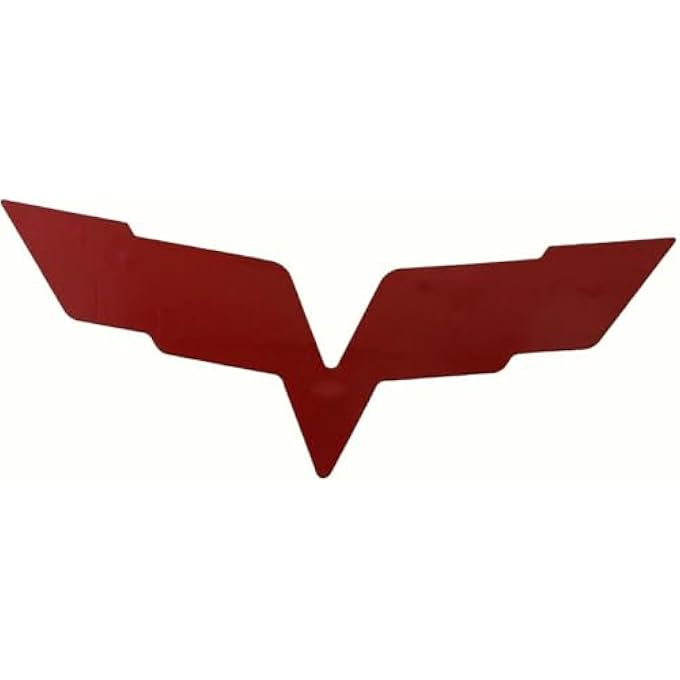 ريحني مجموعة زوج من كورفيت C6 شعار 20052013 غطاء المحرك الأمامي وشعار الأعلام الخلفي المتقاطعة مفصل شارة استبدال ملصق الكورفيت كروم الأحمر الأسود - Image 5