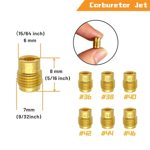 YGQ Carburetor Jet Kit for Predator Coleman 196cc 212cc 224cc 301cc 420cc for Honda GX160 GX200 GX270 GX390 Baja Clones Mini Bikes Go Karts - Image 2