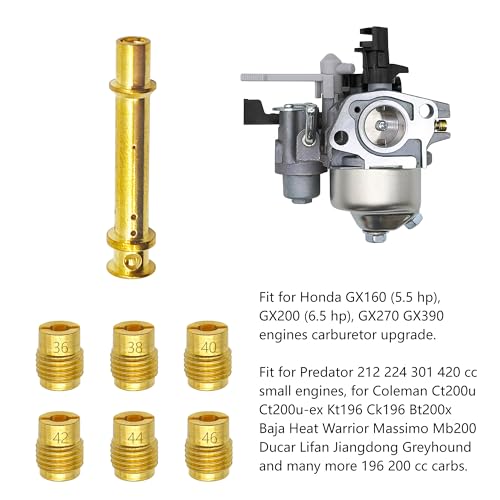 YGQ Carburetor Jet Kit for Predator Coleman 196cc 212cc 224cc 301cc 420cc for Honda GX160 GX200 GX270 GX390 Baja Clones Mini Bikes Go Karts - Image 5