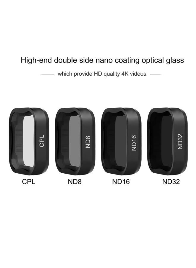 SOONSUN 4-Pack Lens Filter CPL ND8 ND16 ND32 Filter for GoPro Hero 5 6 7 Black, Neutral Density and Circular Polarizing Lens Filter Kit Lens Protector for GoPro Hero 5 6 7 Black Camera - Image 4