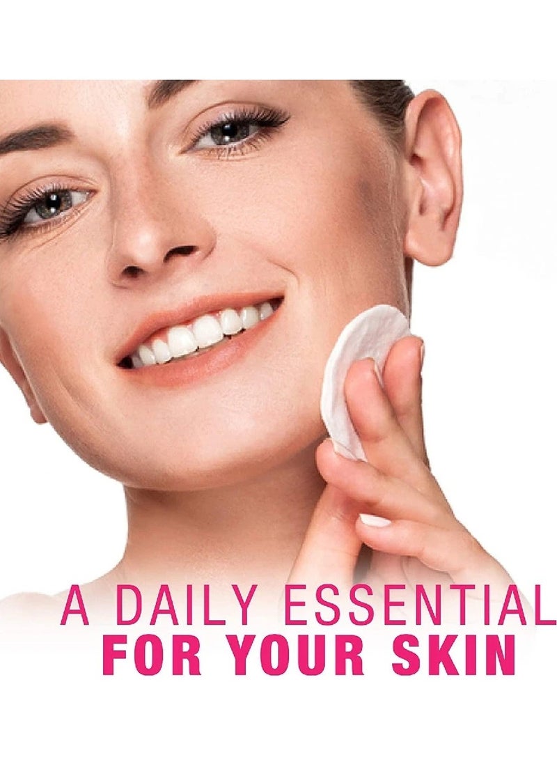 Norsina Micellar Cleansing Water For Normal Skin With Orchid 200 ml With Alarays 100% Natural Cotton Multi-Use 180 Grains  - Image 4