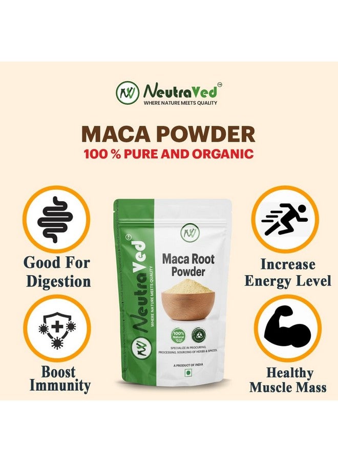 NeutraVed 100% Natural Maca Root Powder -50g in Zipper Standup Pouch - Image 3