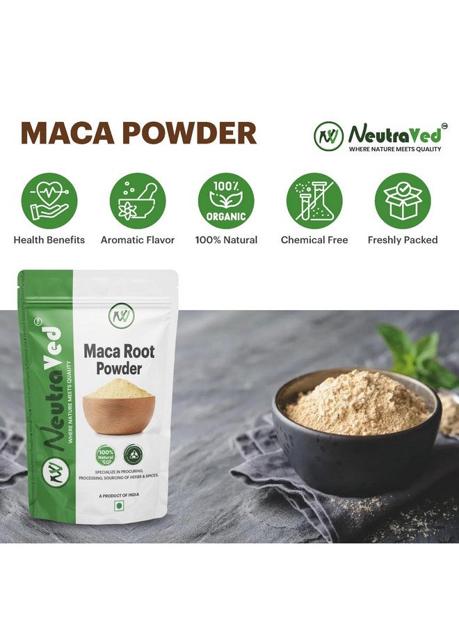 NeutraVed 100% Natural Maca Root Powder -50g in Zipper Standup Pouch - Image 2