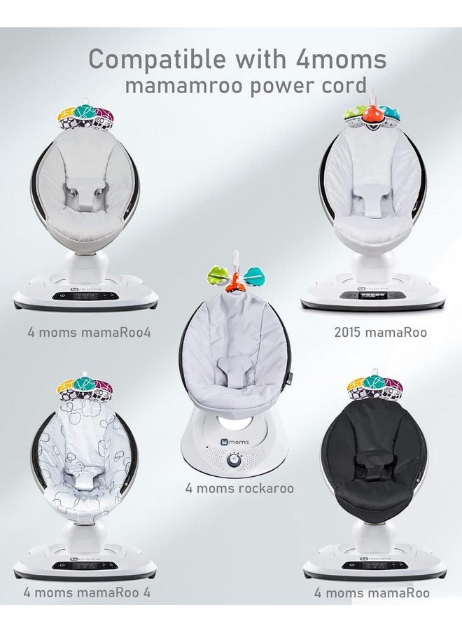 LEFXMOPHY - LEFXMOPHY Mamaroo Replacement Power Cord for 4moms mamaRoo 2/4 Infant Seat Charger, 2015 mamaRoo Infant Seat, RockaRoo Baby Swing, OH-1048B1203000U 12V AC Adapter White Power Supply - Image 1