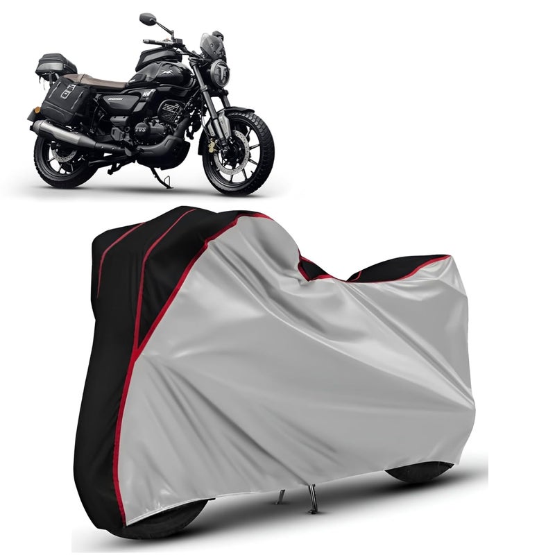 FAVY Waterproof Bike Cover Compatible with TVS Ronin | Dust Proof & UV Protection Bike Body Cover | Wind Proof Elastic Bottom Motorcycle Cover - Image 1