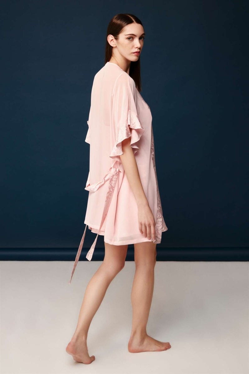 Bonnie&Clyde - Women's Powder Viscose Nightgown Dressing Gown 30012  - Image 3