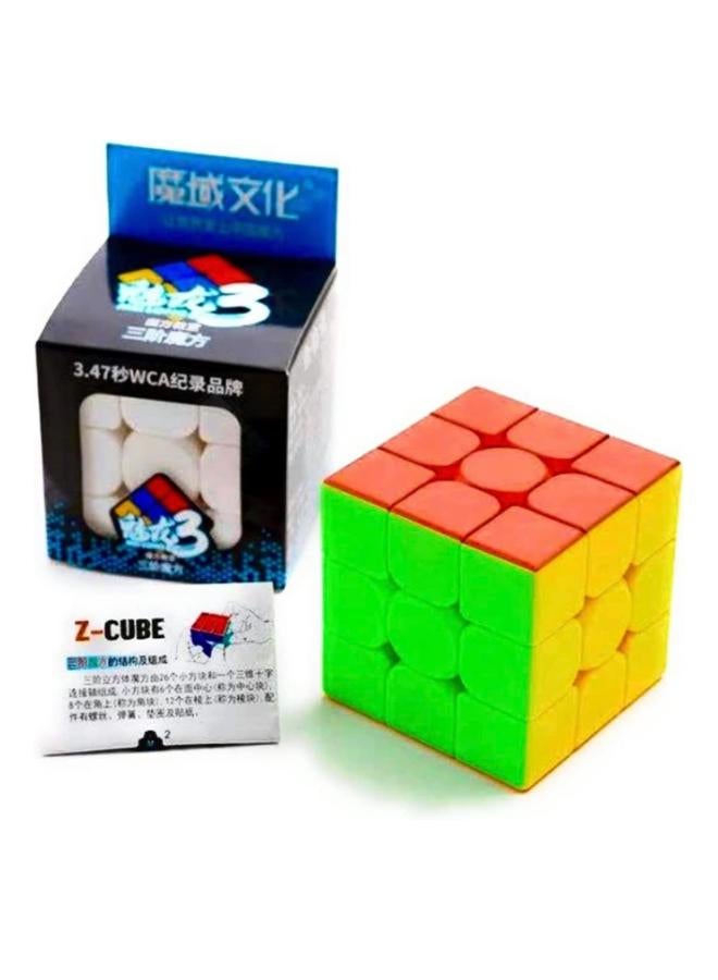 Generic 3x3 Speed Stickerless Smooth and Fast Turnin Rubik Cube Magic Puzzles Brain Teasers Toys, pack may vary