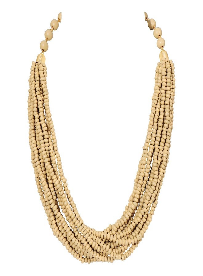 Coiris Beaded Necklaces for Women Layered Boho Colorful Wooden Necklace Statement Chunky Retro Hawaiian Beach Jewelry - Image 1