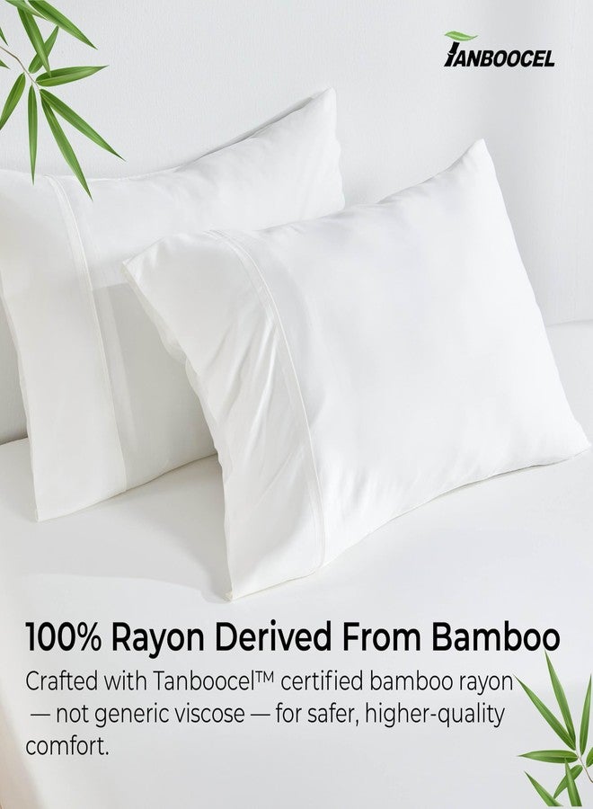 طقم أغطية وسائد ناعمة من جوكوتا، مقاس كينج، قطعتان، أغطية وسائد فاخرة حريرية وباردة لمن يعانون من الحرارة أثناء النوم، مصنوعة من 100% رايون مستخلص من الخيزران، إغلاق ظرفي، أغطية وسائد قابلة للعكس للشعر والوجه (20 بوصة × 36 بوصة). - Image 4