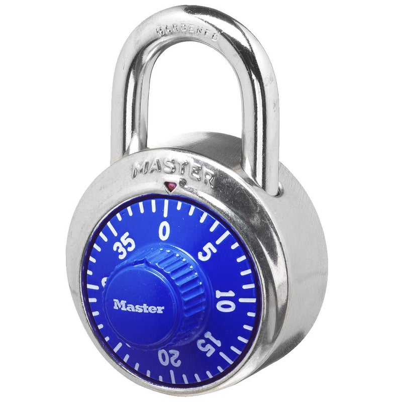 Master Lock Combination Lock for Gym Lockers â€“ Master Lock Locker Combination Padlock, Pack, Blue â€“ The Ideal Combo Lock for School/Gym Locker Security - Image 1