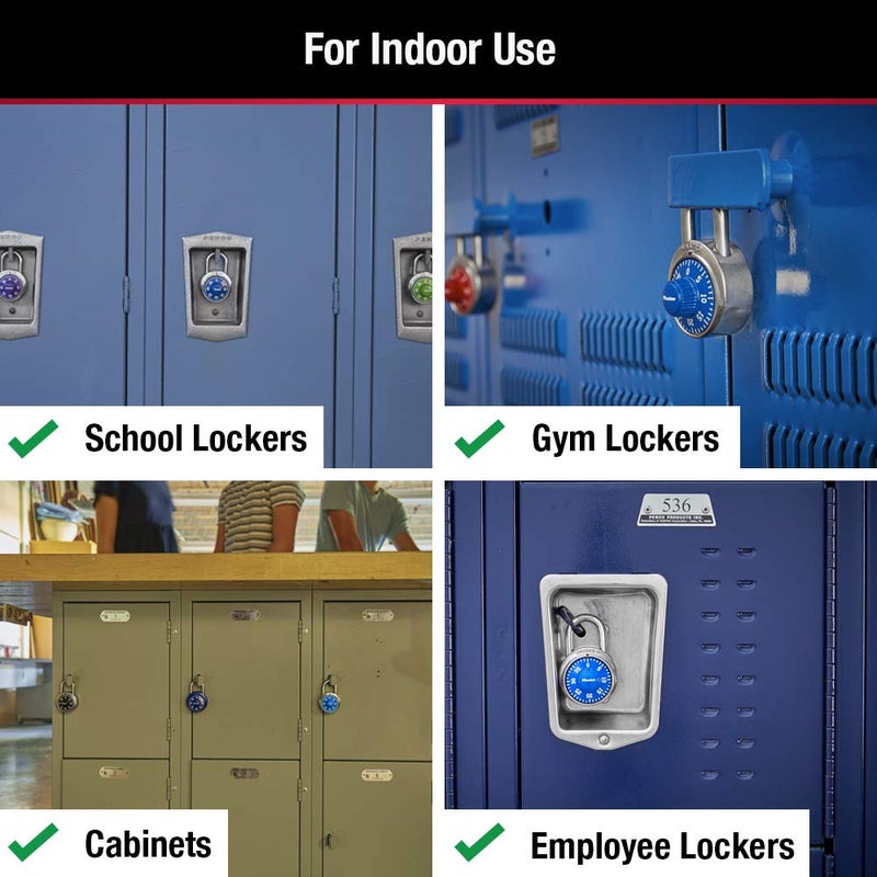 Master Lock Combination Lock for Gym Lockers â€“ Master Lock Locker Combination Padlock, Pack, Blue â€“ The Ideal Combo Lock for School/Gym Locker Security - Image 3