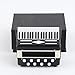 Dselvgvu Miniature Accordion with Case Mini Musical Instrument Accordion Replica Collectible Figurines Dollhouse Accessories Model Home Decoration Display Ornament Black 276x236x118 - Image 4