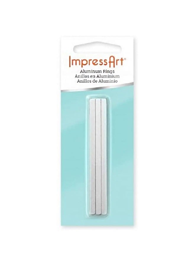 ImpressArt Aluminum Wrap Ring Blank, 9/64" x 3", Ring Sizes 8-10 - 12 Blanks - Image 1