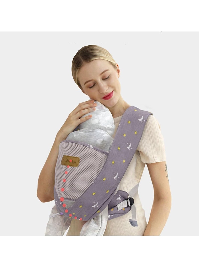 Gonice Baby Carrier, Ergonomic Adjustable Infant Front and Back Carrier for Newborn, Portable Cotton Soft Breathable Infant Sling Carrier for Toddlers 3 Months to 3 Years Old  - Image 3