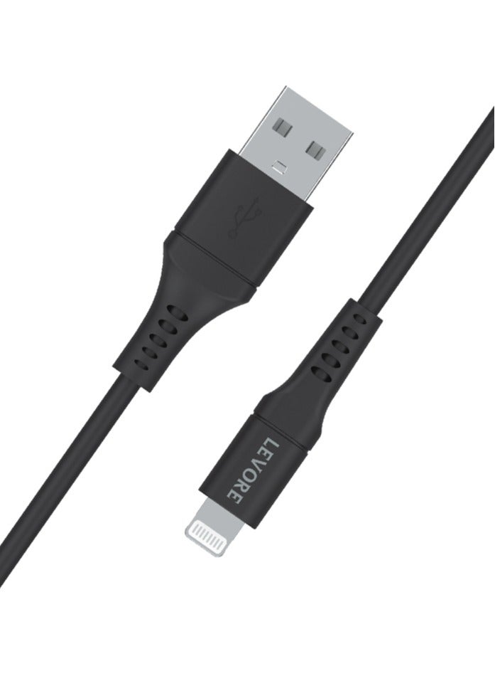 ليفور كابل بيانات شحن سريع من LEVORE USB-A إلى كابل إضاءة - Image 1