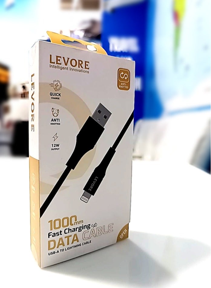 ليفور كابل بيانات شحن سريع من LEVORE USB-A إلى كابل إضاءة - Image 4