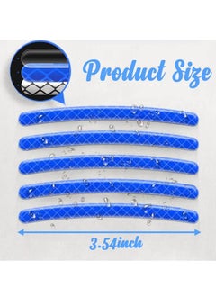 Generic 20PCS Reflective Car Wheel Decorative Stripe Stickers, Night Safety Warning Car Stickers, Anti-Scratch Reflective Stickers Car Motorcycle Wheel Safety Decorative Car Decals Universal (Blue )  - Image 4