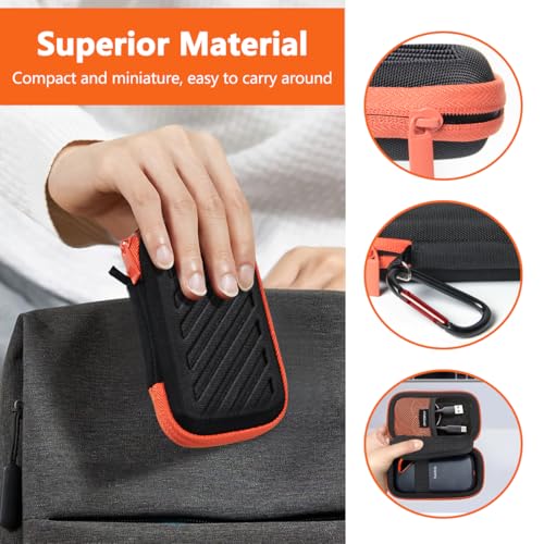 Kinsound SSD Case Cover Compatible for SanDisk Extreme Pro/SanDisk Extreme Portable SSD 500GB-2TB, Travel Case Protective Cover Storage Bag(Not Included SSD) - Image 5