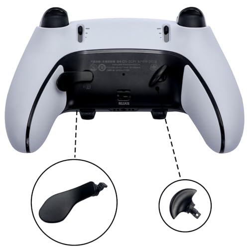 Ikpek 4PCS Metallic Back Paddles for PS5 Edge Controller, Interchangeable Metal Stainless Steel Back Buttons Replacement for PS5 Edge Controller - Controller NOT Included - Image 2