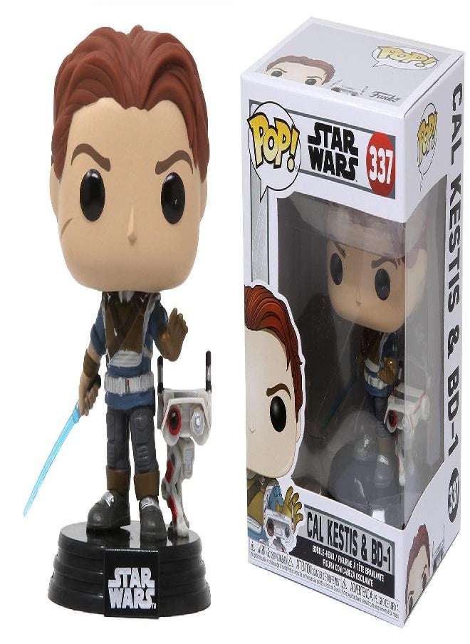 POP Star Wars: Jedi Fallen Order - Cal Kestis with BD-1 Funko Pop! Vinyl Figure (Bundled with Compatible Pop Box Protector Case) Multicolored 3.75 inches