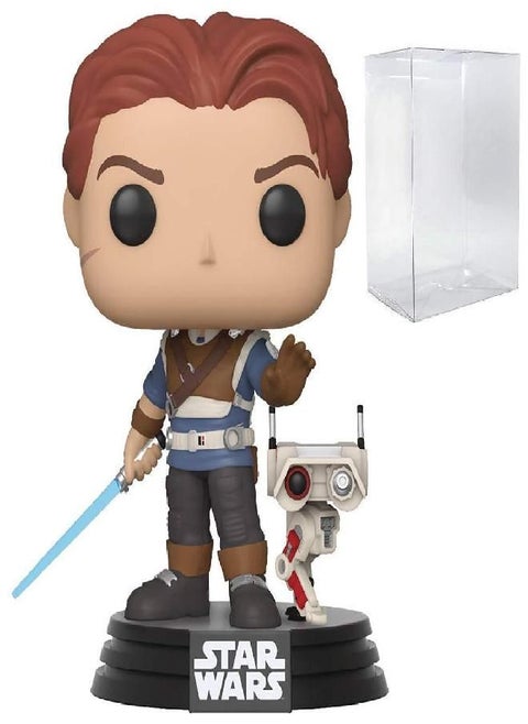 POP Star Wars: Jedi Fallen Order - Cal Kestis with BD-1 Funko Pop! Vinyl Figure (Bundled with Compatible Pop Box Protector Case) Multicolored 3.75 inches