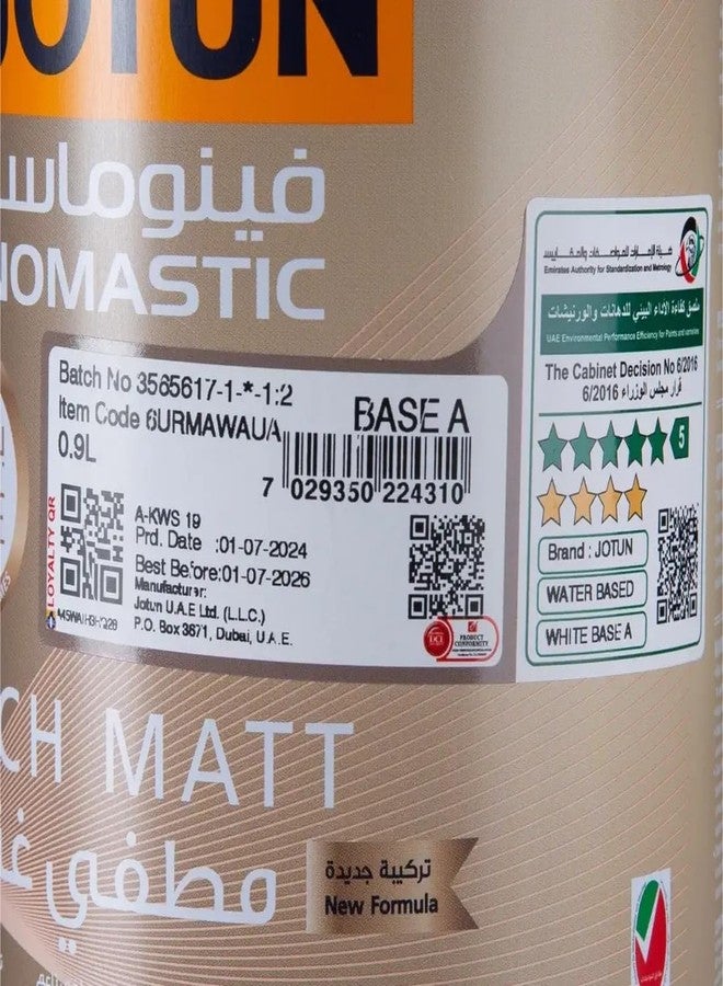جوتن طلاء مستحلب Jotun Fenomastic Rich Matt، قاعدة A، 0.9 لتر - Image 2