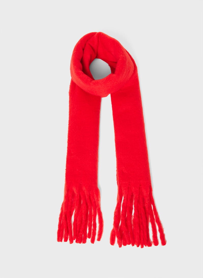 ELLA Tassel Detail Winter Long Scarf  - Image 1