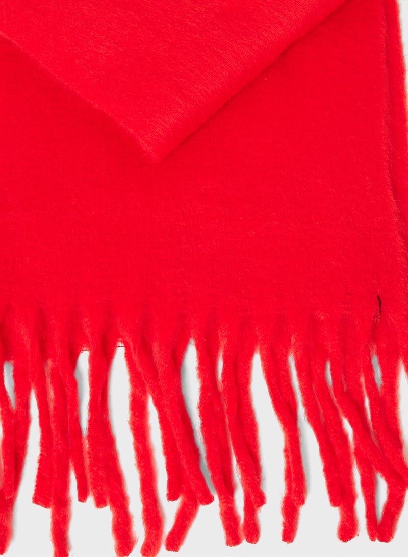 ELLA Tassel Detail Winter Long Scarf  - Image 2
