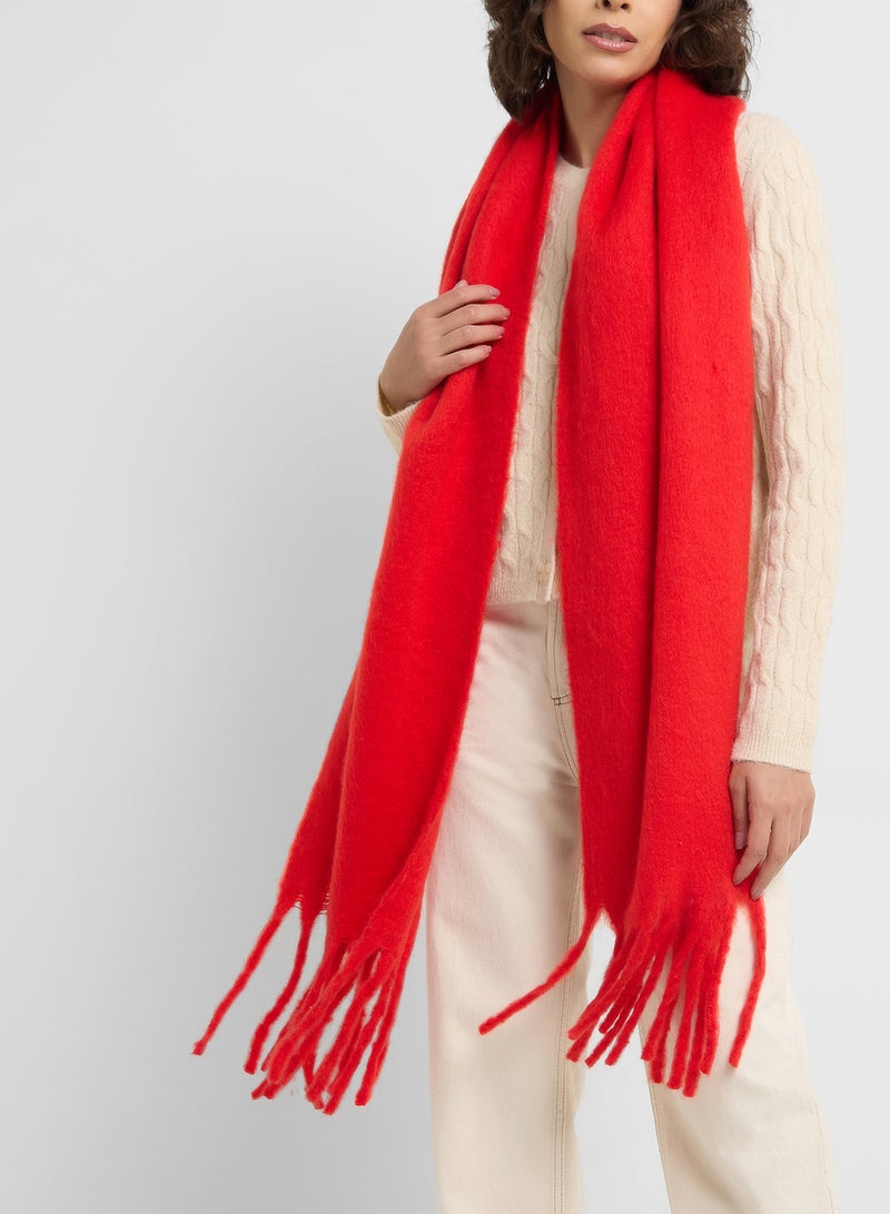 ELLA Tassel Detail Winter Long Scarf  - Image 3