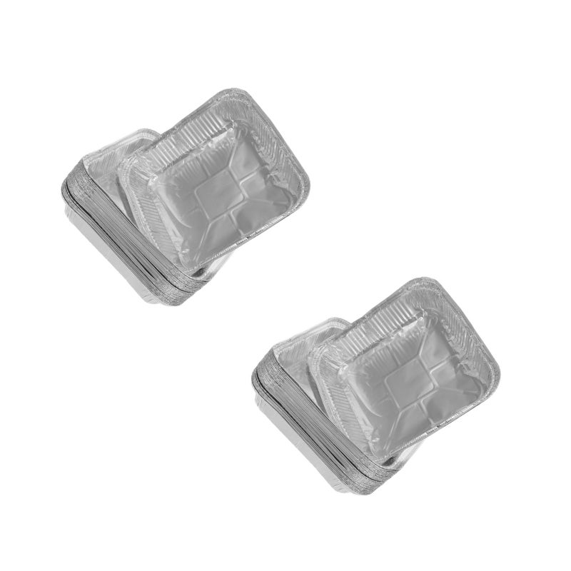 60 pcs Aluminum Foil Pans: Cooking Baking Loaf Pans - Foil Cake - Household Cake Bread Baking Supplies - Image 1
