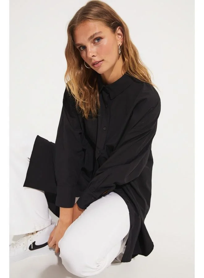 JUNE June Pocket Detailed Shirt Black