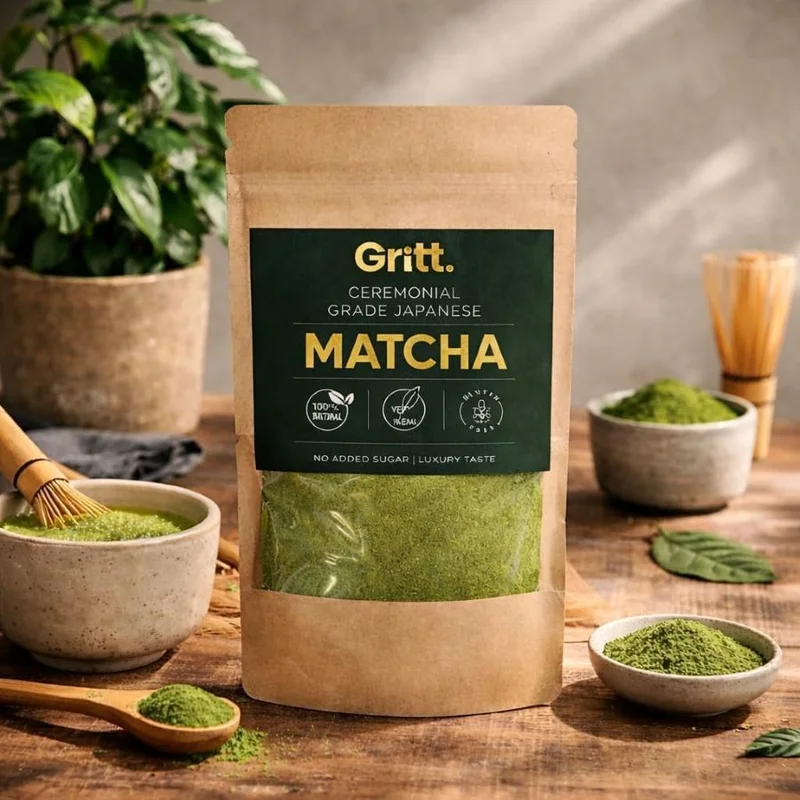 غريت Gritt Ceremonial Grade Japanese Matcha Powder 50g
