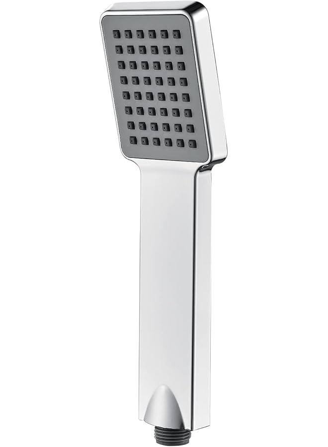 The Bros M20202 Shower Head, High Pressure Square Shower Heads, Universal Handheld Shower Head, Saving Shower Head, Rainfall Shower Head for Bath Taps, 1/2" Connection, Chrome - Image 1
