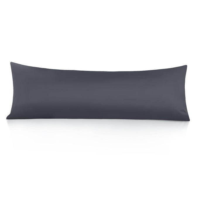 BODY PILLOW COVER 100 COTTON 800 THREAD COUNT PILLOWCASE SOFT BREATHABLE LONG PILLOW CASE FOR ADULTS ENVELOPE CLOSURE GREY21X 54