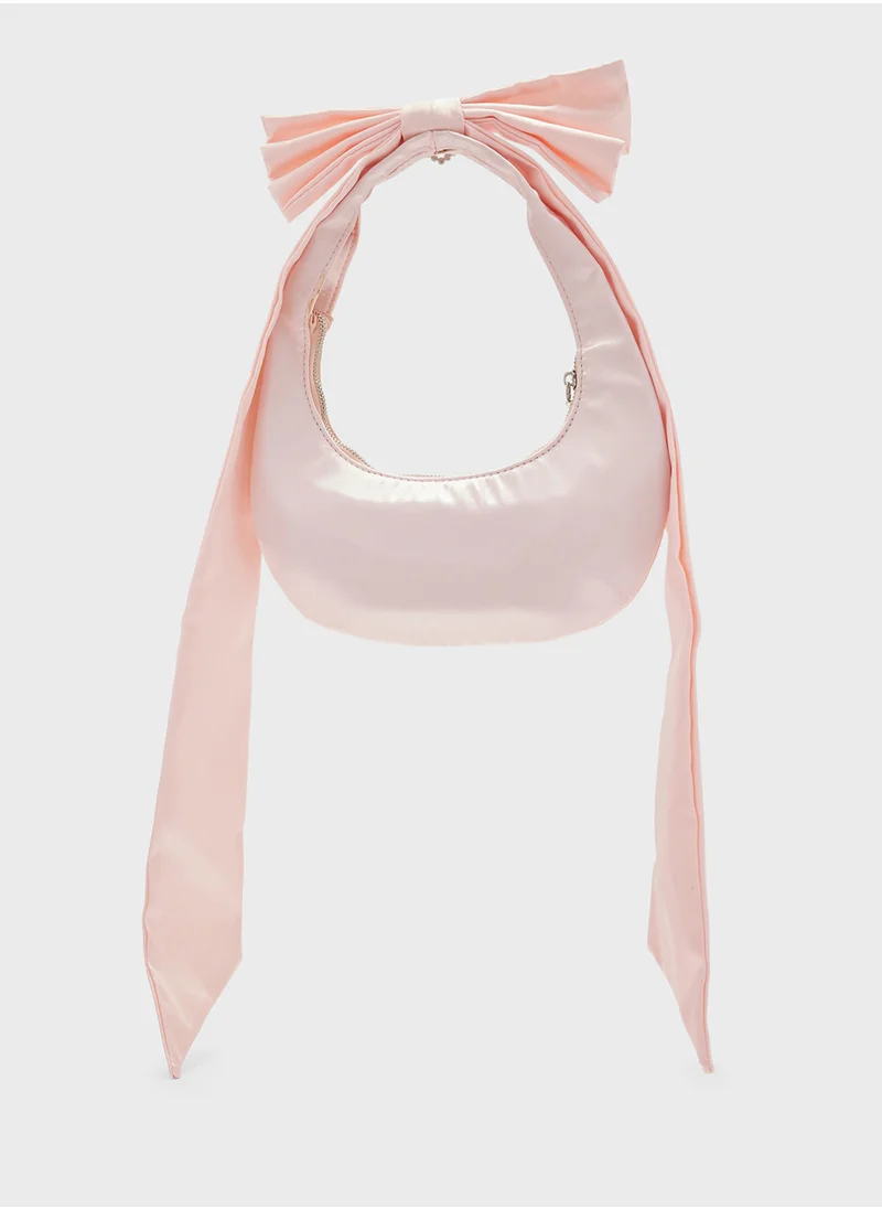 Ginger Heart Diamante Bow Shoulder Bag