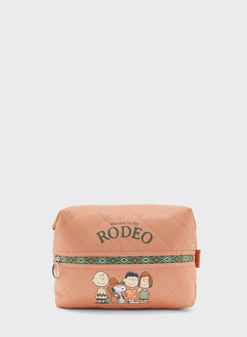 women'secret Zip Over Printed Snoopy Bag