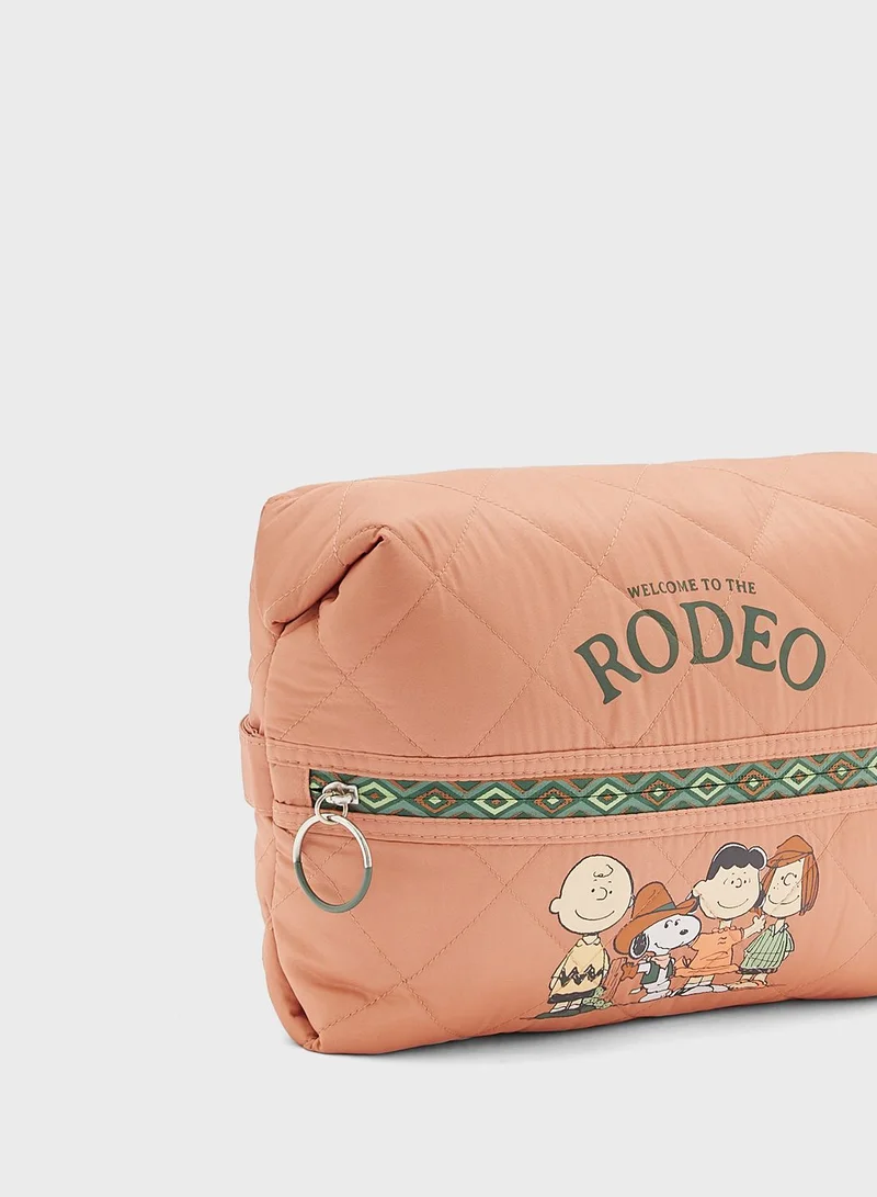 women'secret Zip Over Printed Snoopy Bag
