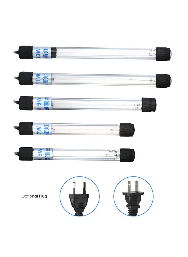11W UV Light Sterilization Lamp Submersible Ultraviolet Sterilizer Water Disinfection for Aquarium Fish Tank Pond AC220-240V