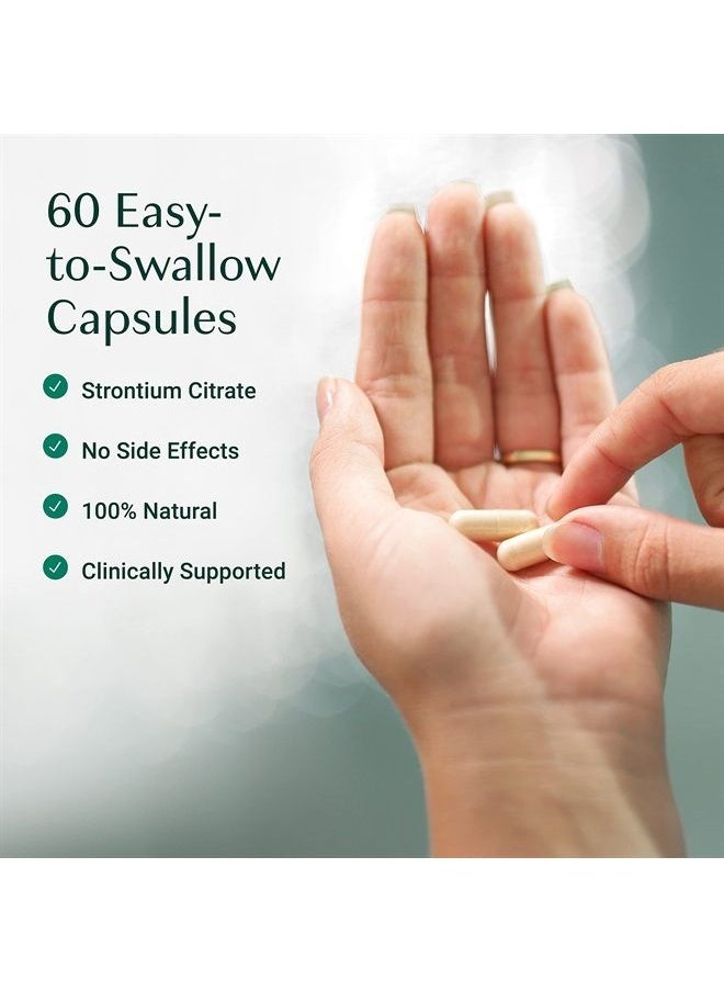 ALGAECAL - AlgaeCal - Strontium Boost, Natural Strontium Supplement for Bone Density Increase, Strontium Citrate 680 mg, Easy to Swallow for Bone Health & Bone Strength, Gluten Free-Save More with 3 Month Supply - Image 1