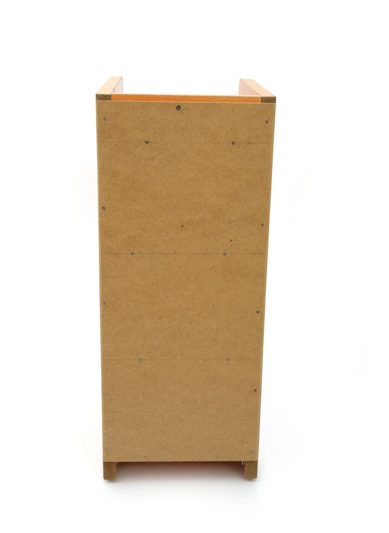 AFT - Slim Minimalist Design Tall Nightstand /bedside Table / Mid Century Modern Design bedside table / Nightstand with 2 Drawers and Sturdy MDF Frame, Perfect for Modern Bedroom and living room Space, Ideal for small spaces, it combines functionality with style, offering storage without taking up much room. (Golden Beige) Arfan - Image 1