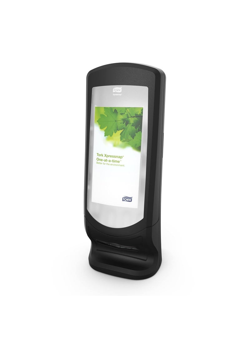Tork Tork Xpressnap Stand Napkin Dispenser Black N4 Upright Design Signature Range 245 x 925 x 925 6332000  - Image 1