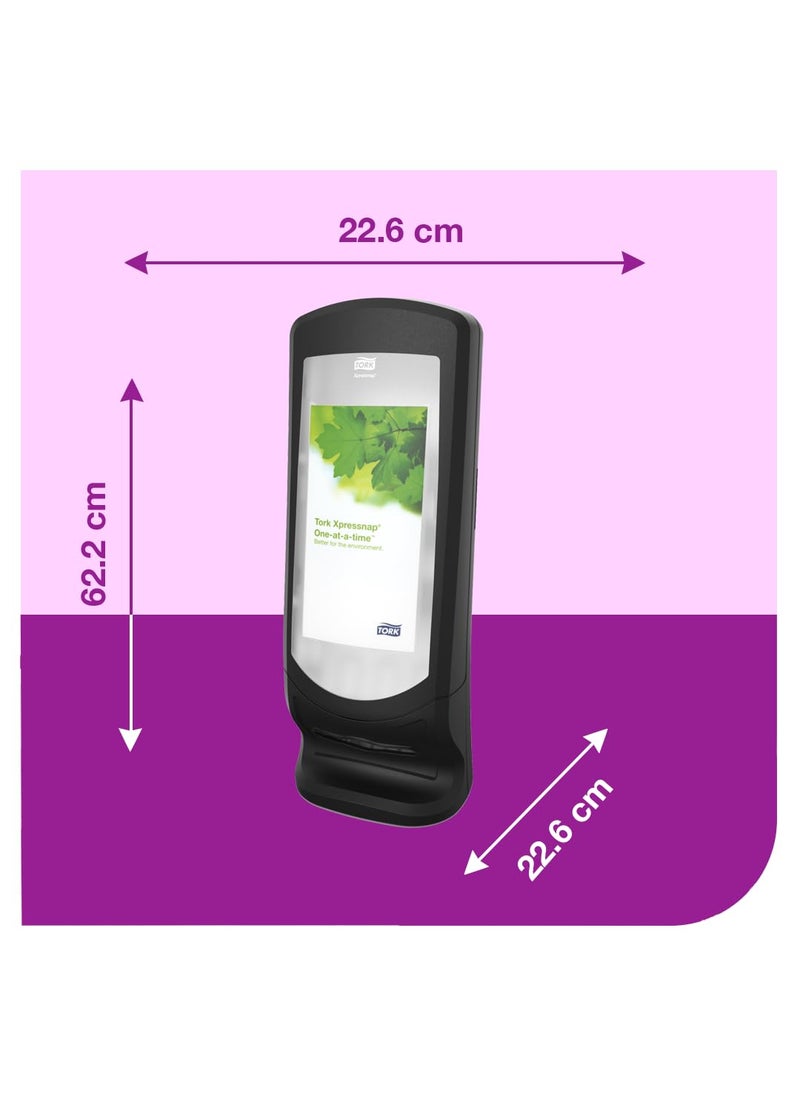 Tork Tork Xpressnap Stand Napkin Dispenser Black N4 Upright Design Signature Range 245 x 925 x 925 6332000  - Image 3