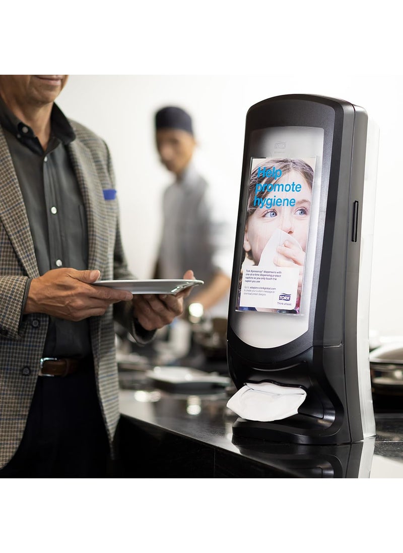 Tork Tork Xpressnap Stand Napkin Dispenser Black N4 Upright Design Signature Range 245 x 925 x 925 6332000  - Image 2