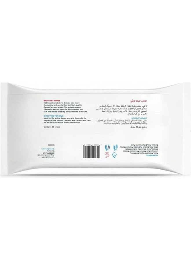 Germacare Baby Wet Wipes Set 60 Sheet 5 Pack - Image 4